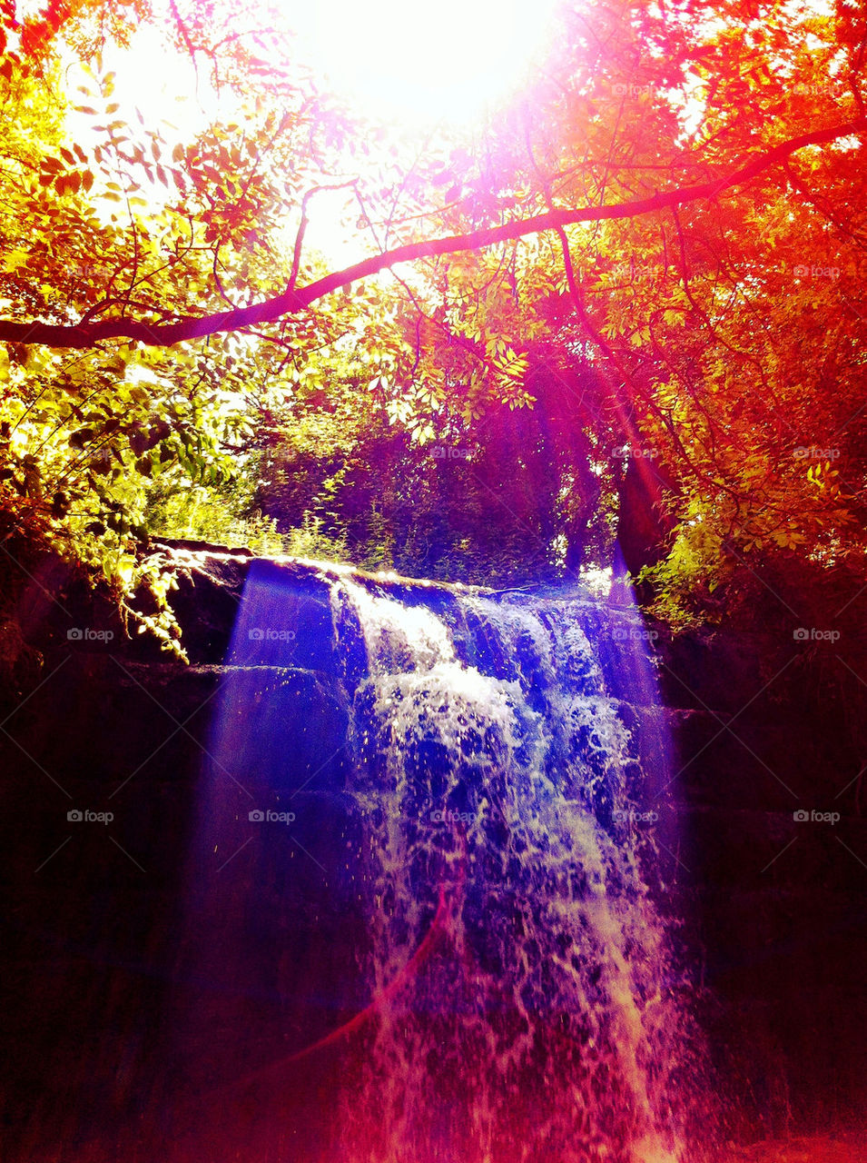 Magical waterfall