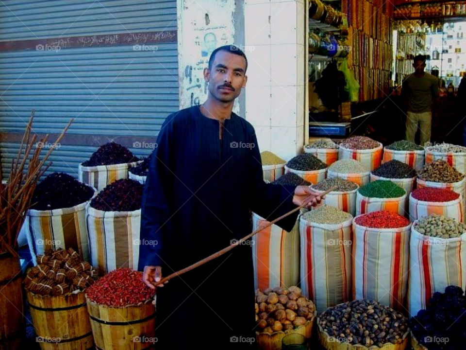 herbs man colorful egypt by merethe