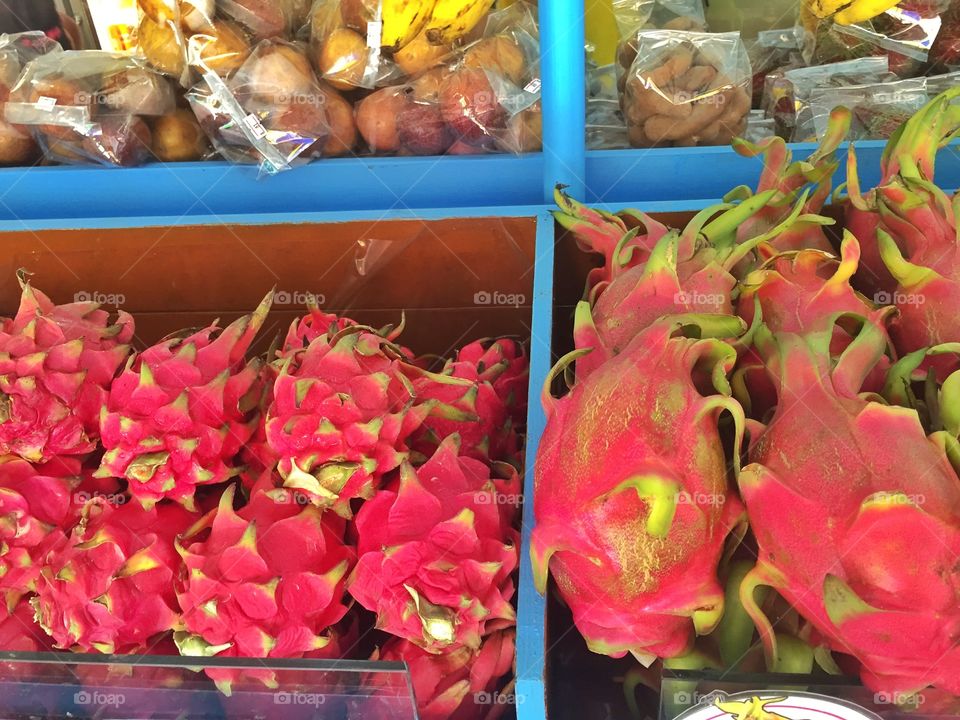 Tempting colours to eat,  can buy to eat in the street, in Phuket. 