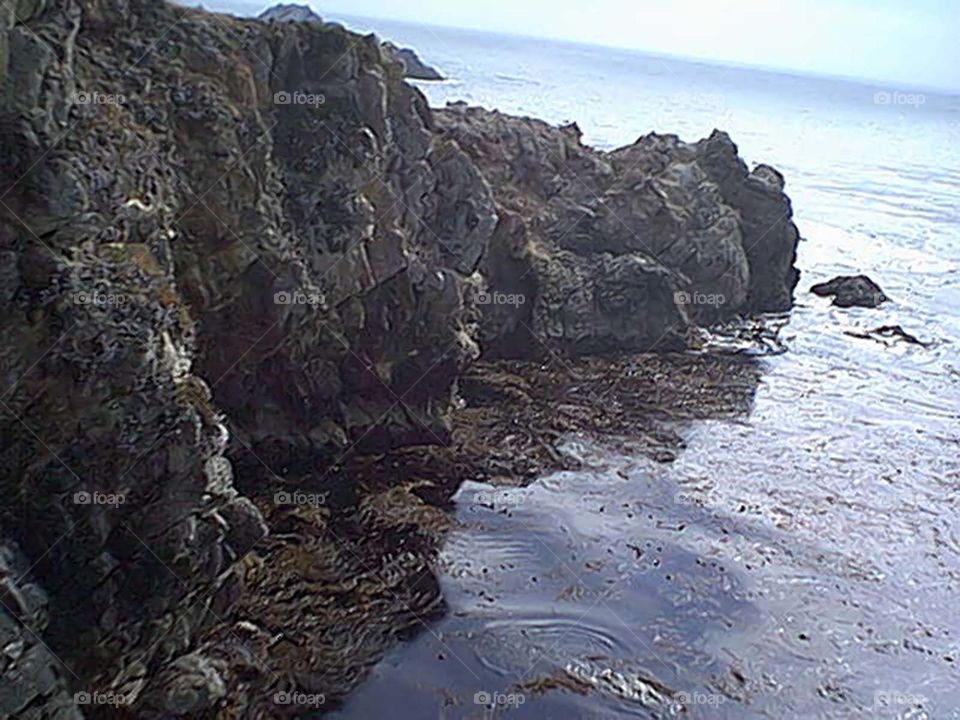 Cliff overlooking the Pacific Ocean
