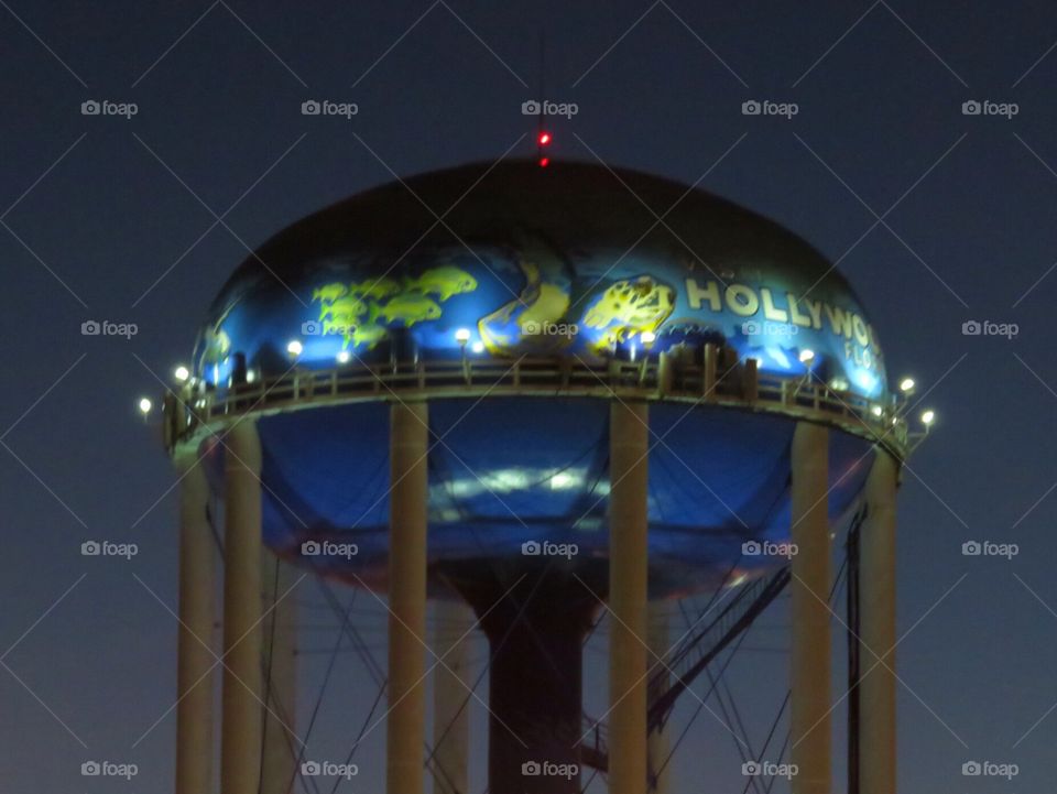 All Along the Water Tower. The water toeer in Hollywood Florida.