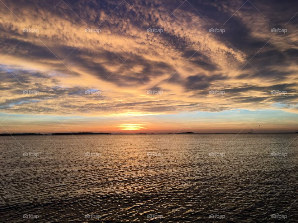 High angle view of sunrise