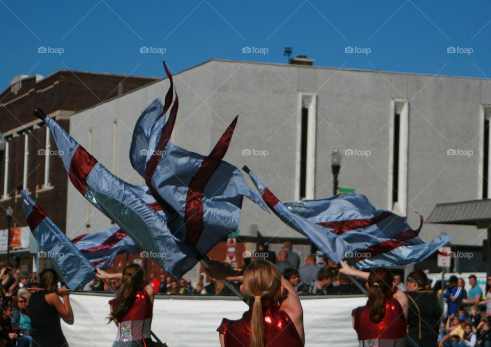 Marching Band Flag Team