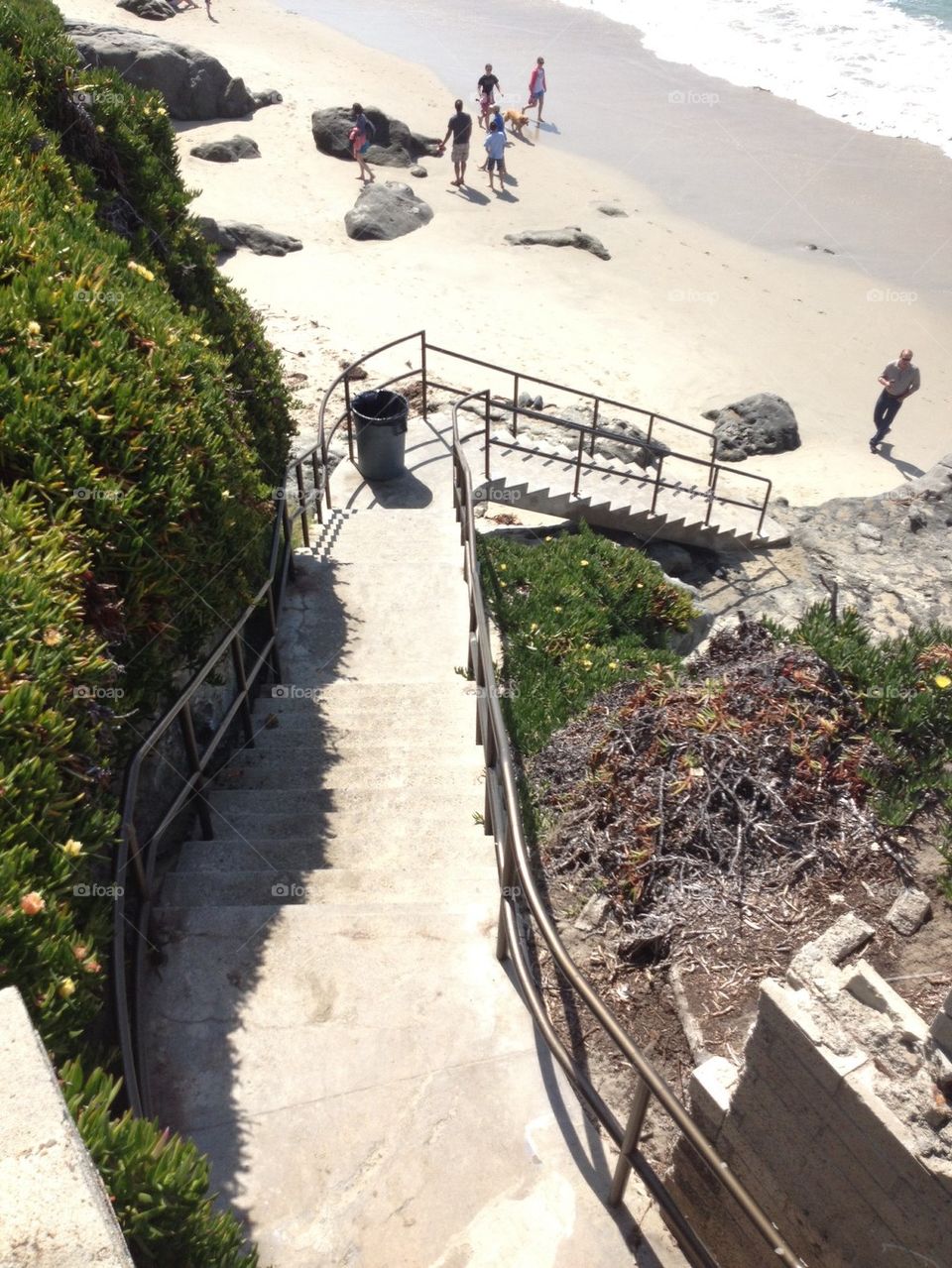 Stairs to the beach