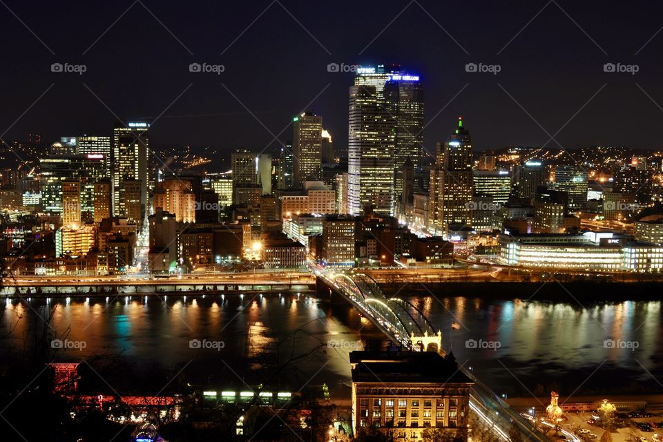 Pittsburgh at night 