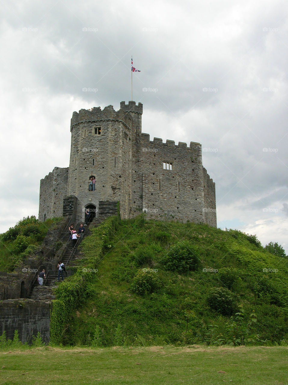 steps cardiff castle keep by jeanello