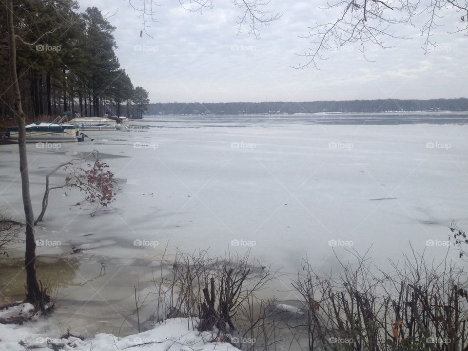 Icy lake 