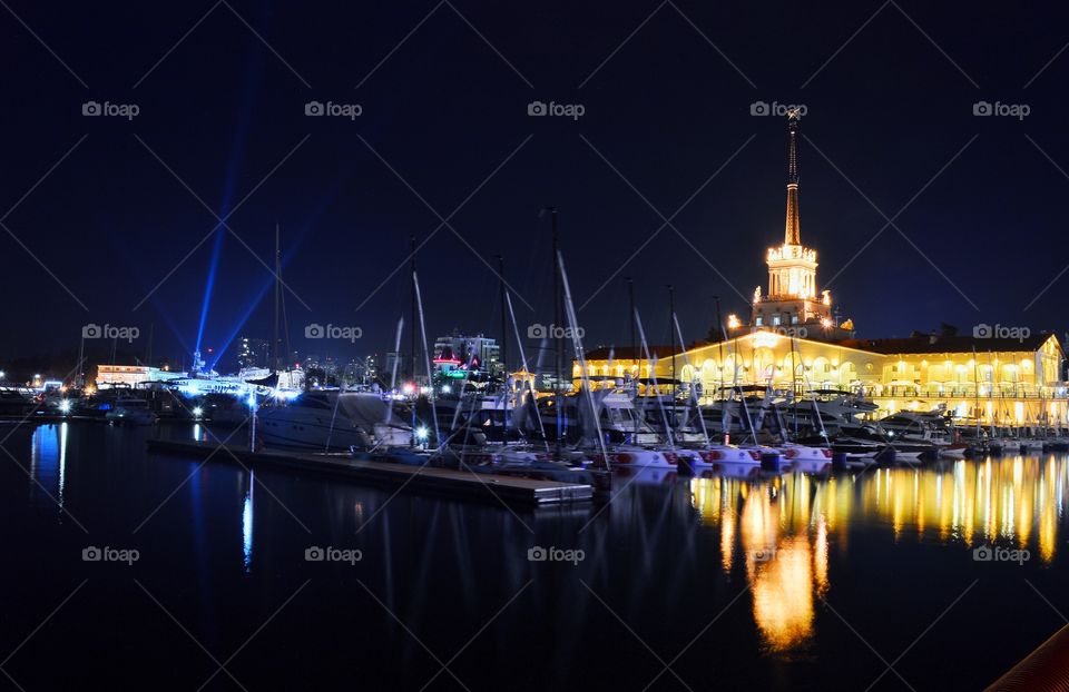 Sea Sochi night 