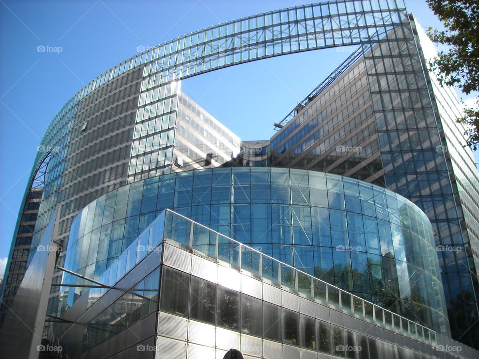 Glass building