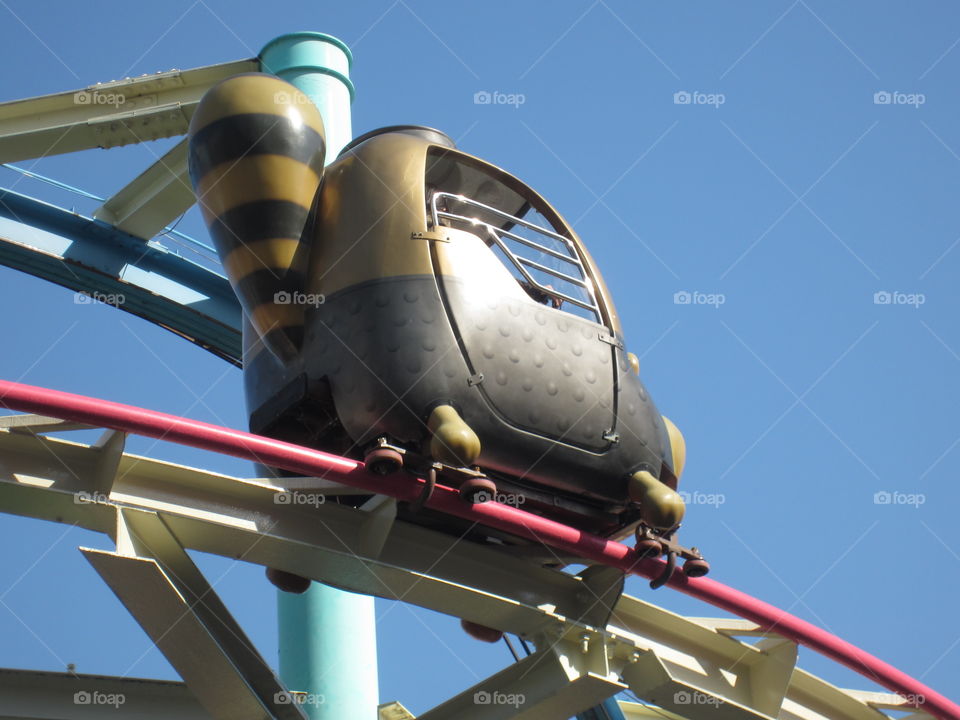 Asakusa, Tokyo, Japan. Hanayashiki Amusement Park Ride, Raccoon Car