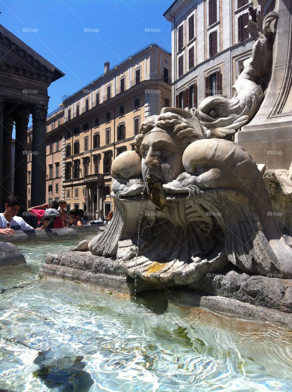 Fountain in Roma. Vacation in Roma