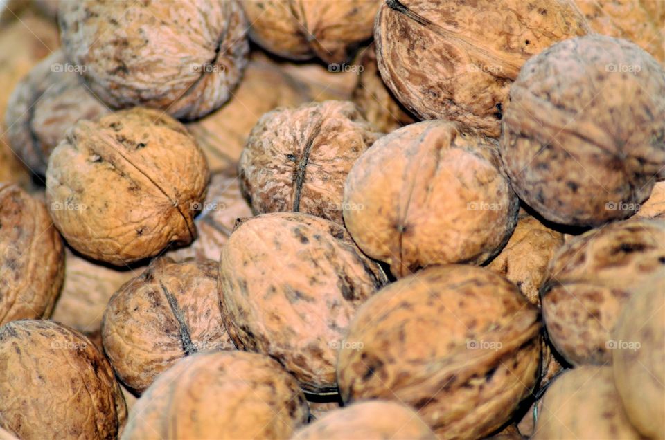 Background, tasty walnuts