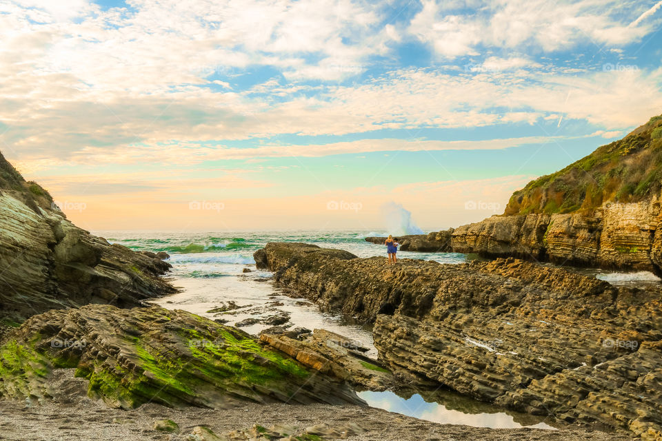 Crashing on the rocks