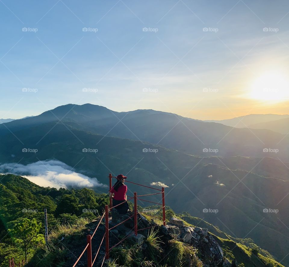 Sunrise over the mountain