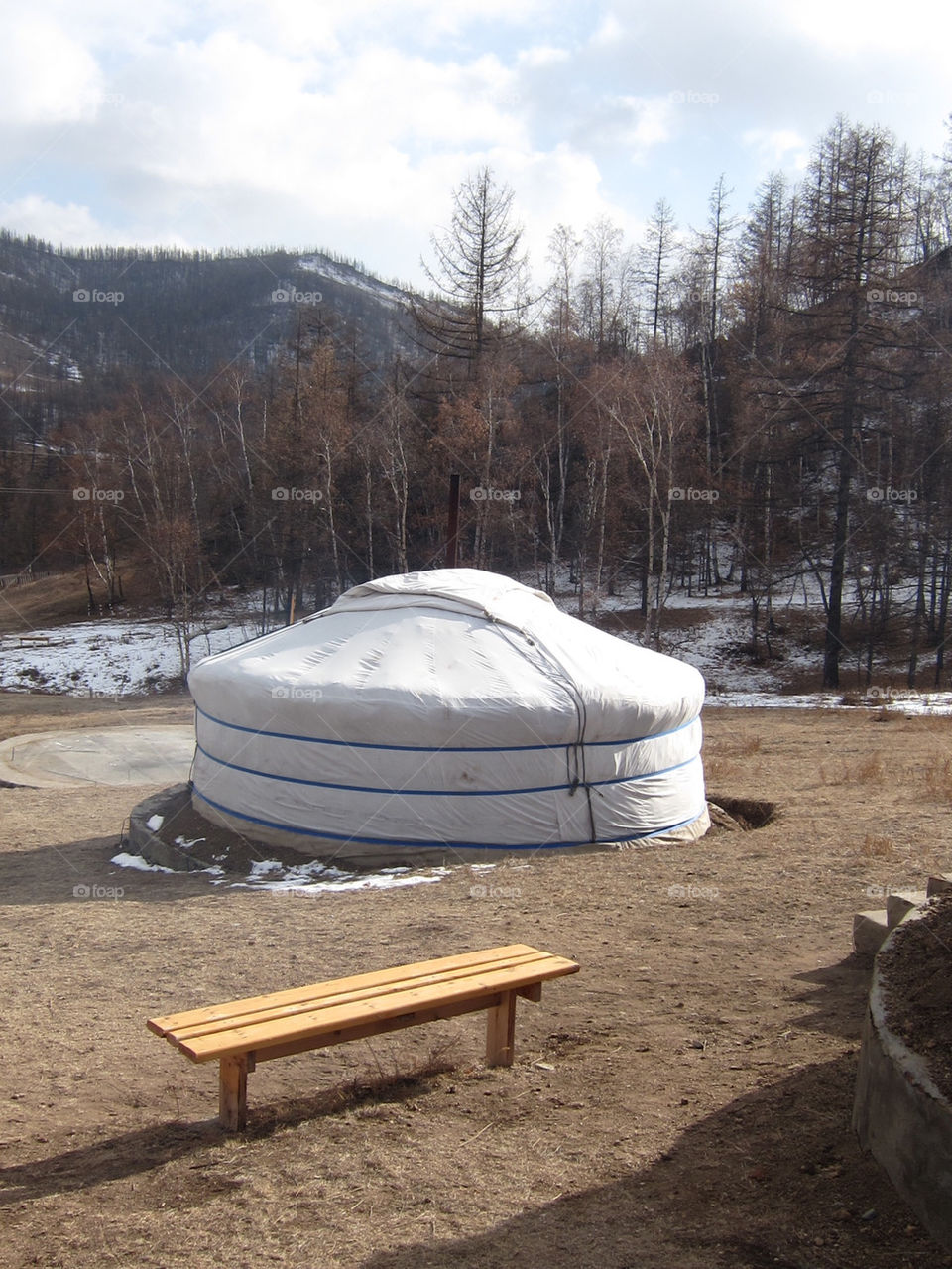 landscape nomad ger mongolia by thepapierdollies