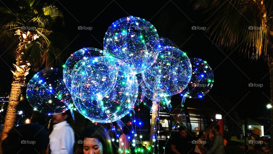Balloon light bubbles