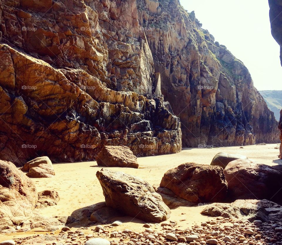 Rock cliffs in jersey 