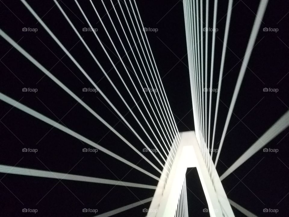 Stan Musial Veterans Memorial Bridge at Night