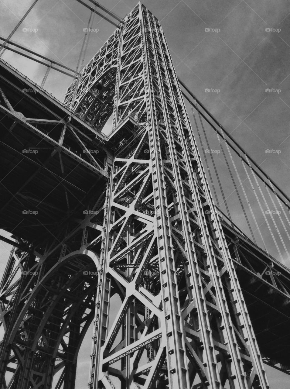 Low angle view of George Washington bridge, New Jersey