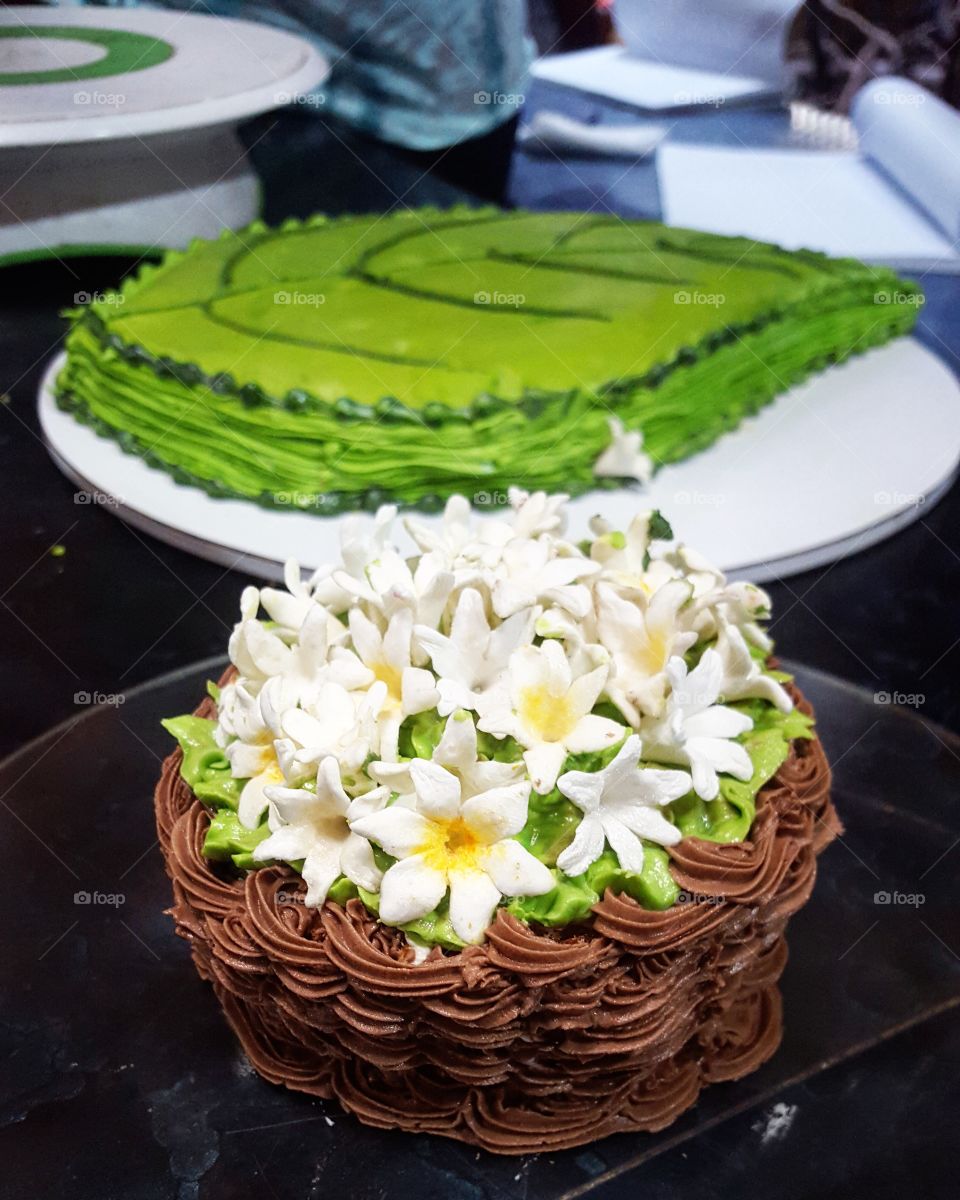 flower basket-cakes 🍰🌼🍃