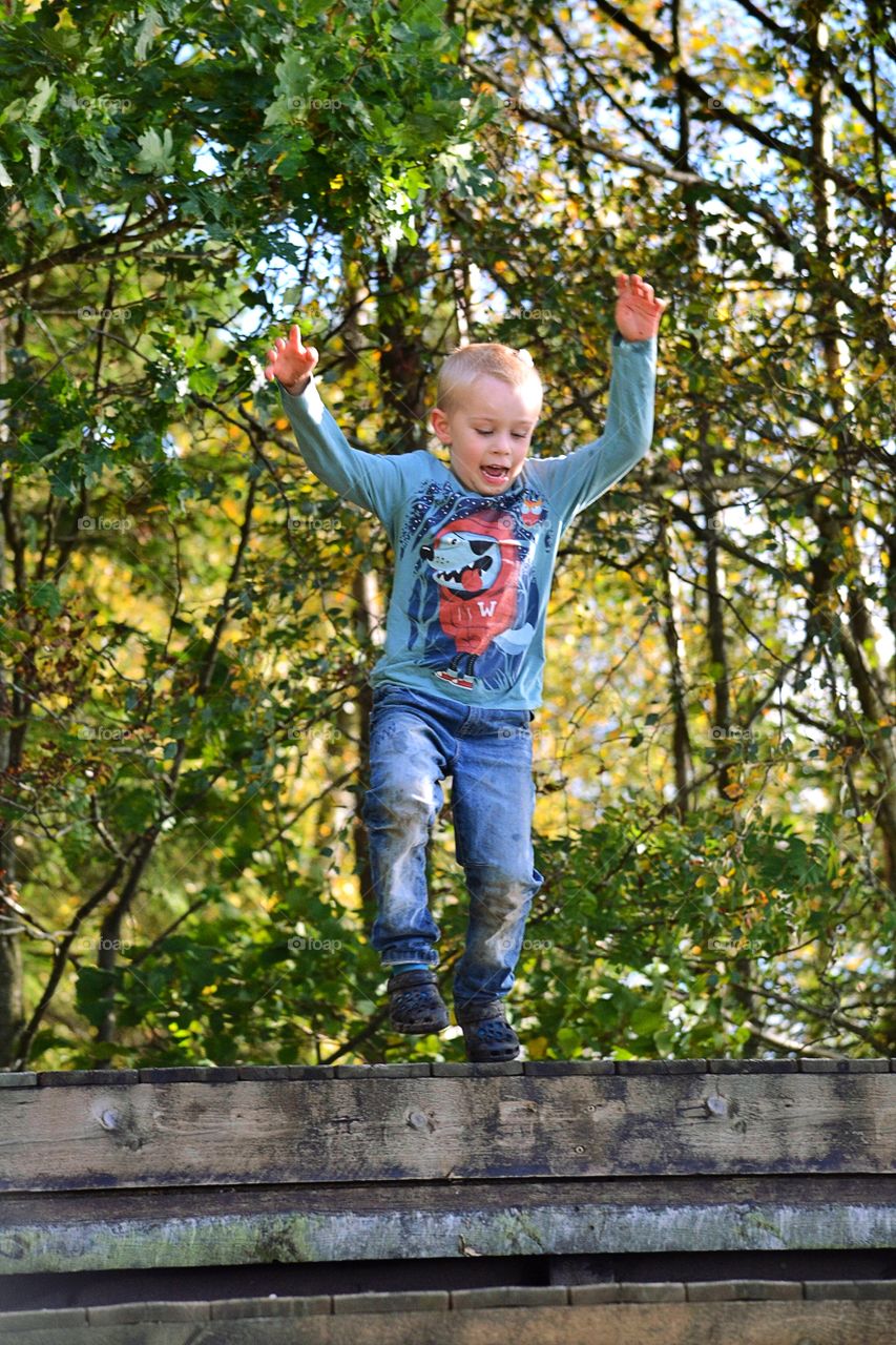 Jumping kid