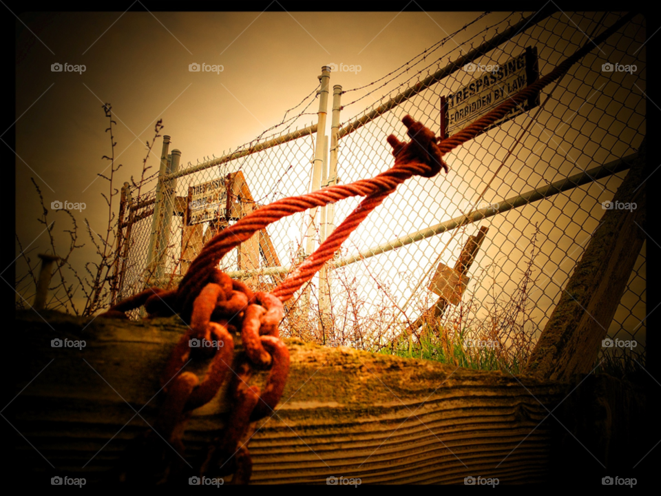 industrial rust gates chains by darkmatter