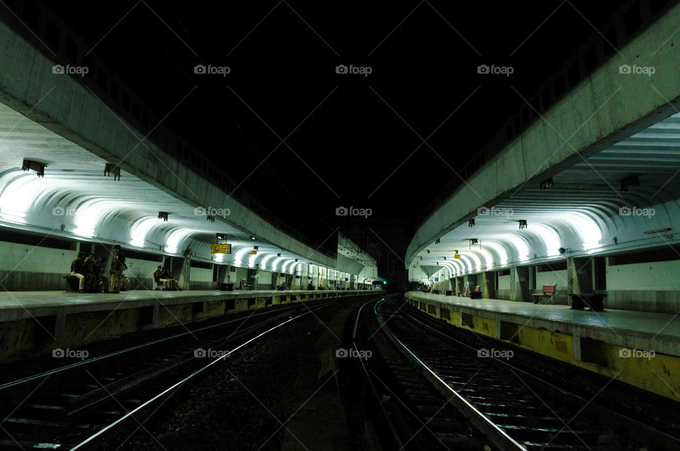 Metro Station Lights.