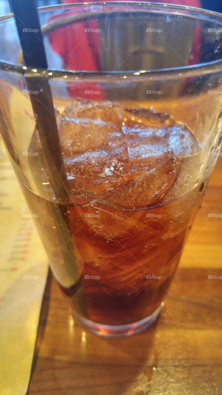 glass of coke angle