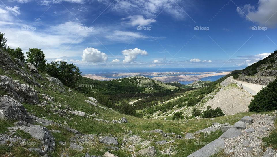 Nature. Beautiful panorama in Croatia.