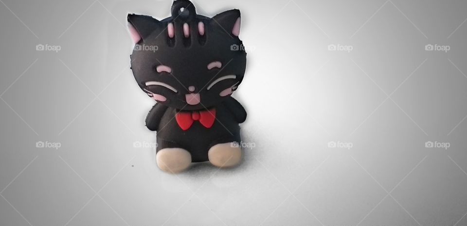 beautiful kitty toy with white background