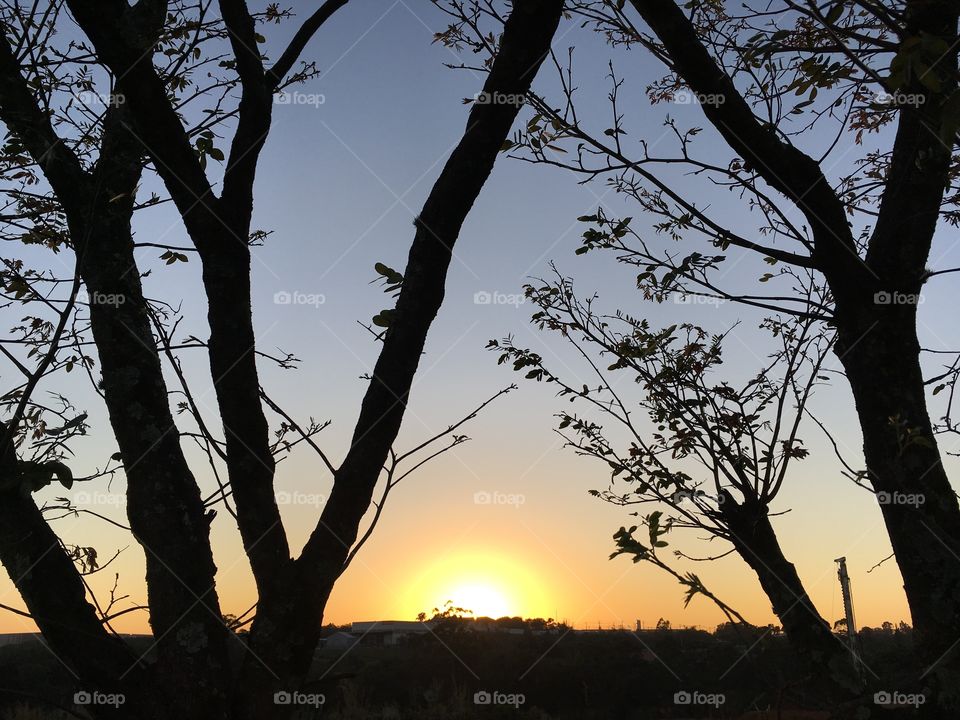 Sem filtros, a alvorada desta 6a feira em Jundiaí