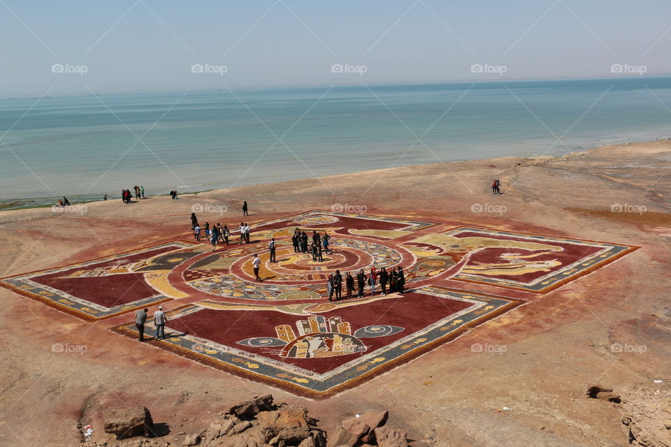 Soil carpet in Hormuz island, Iran