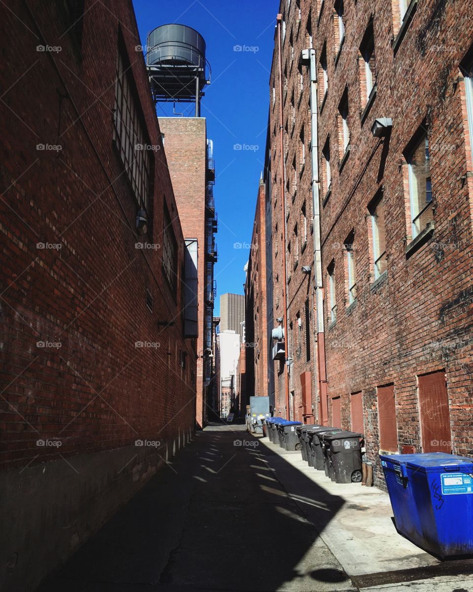 An alleyway in Seattle 