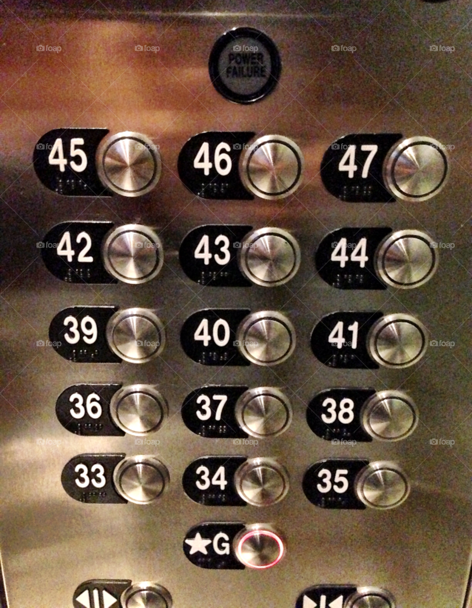 reflection floor number elevator by jmsilva59