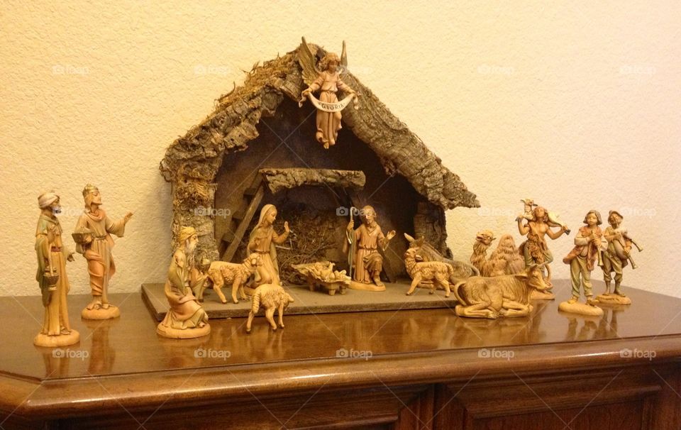 Fontanini nativity set. Font amino nativity set. Made in Italy.