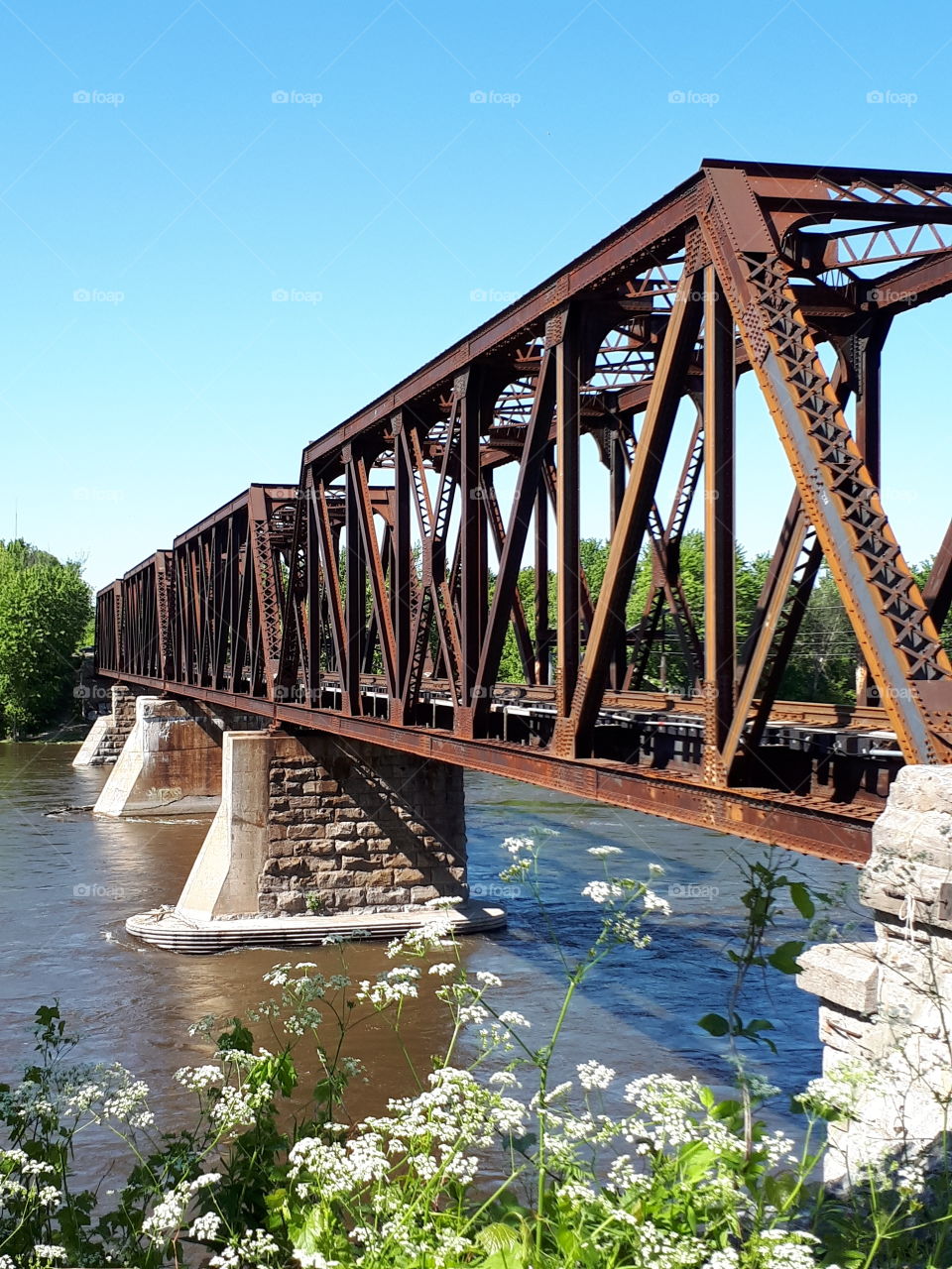 rusty bridge railroad