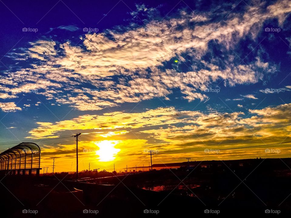 What the sky, clouds, and sunset! 