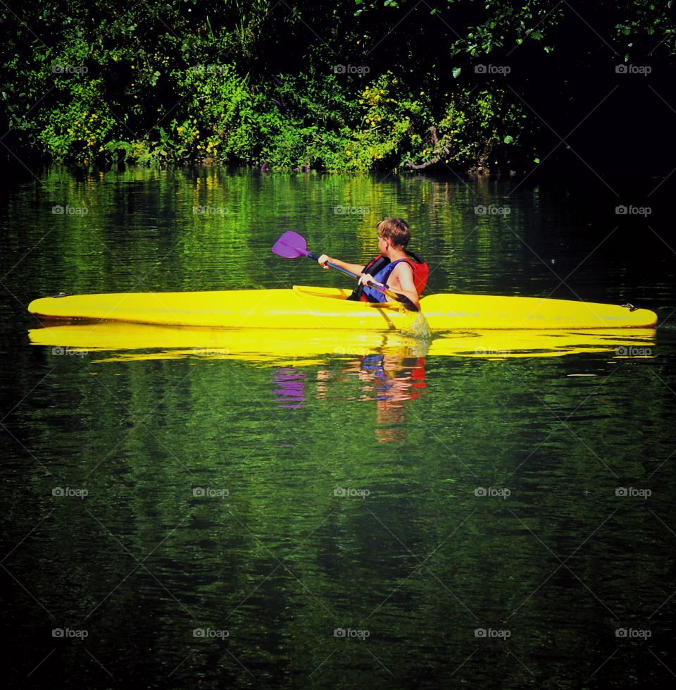 Kayak. River