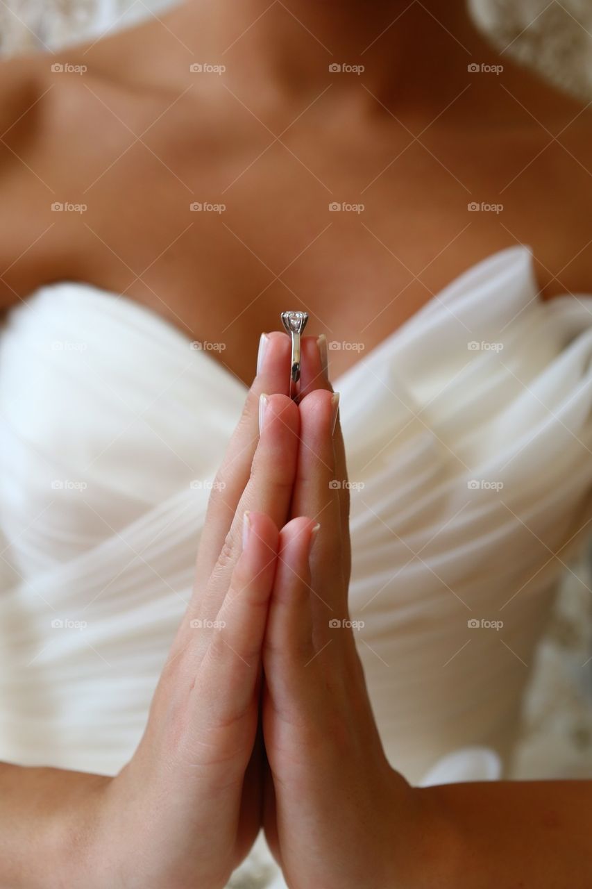 Bride and wedding ring