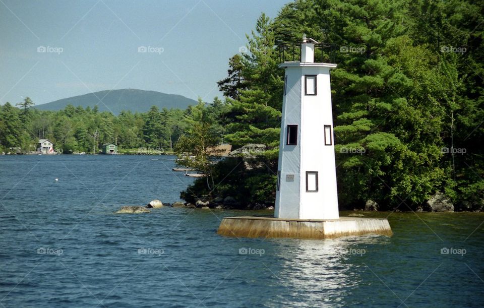 Herrick Cove Lighthouse on Lake Sunapee, New Hampshire