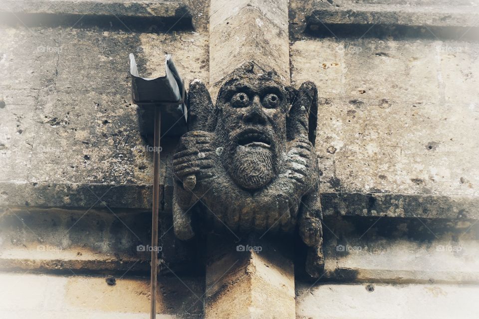 A Gargoyle on St Peters Church Winchcombe 