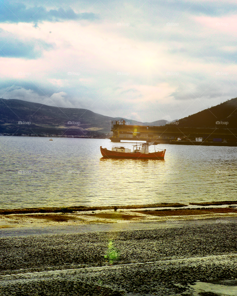 old ruin boat