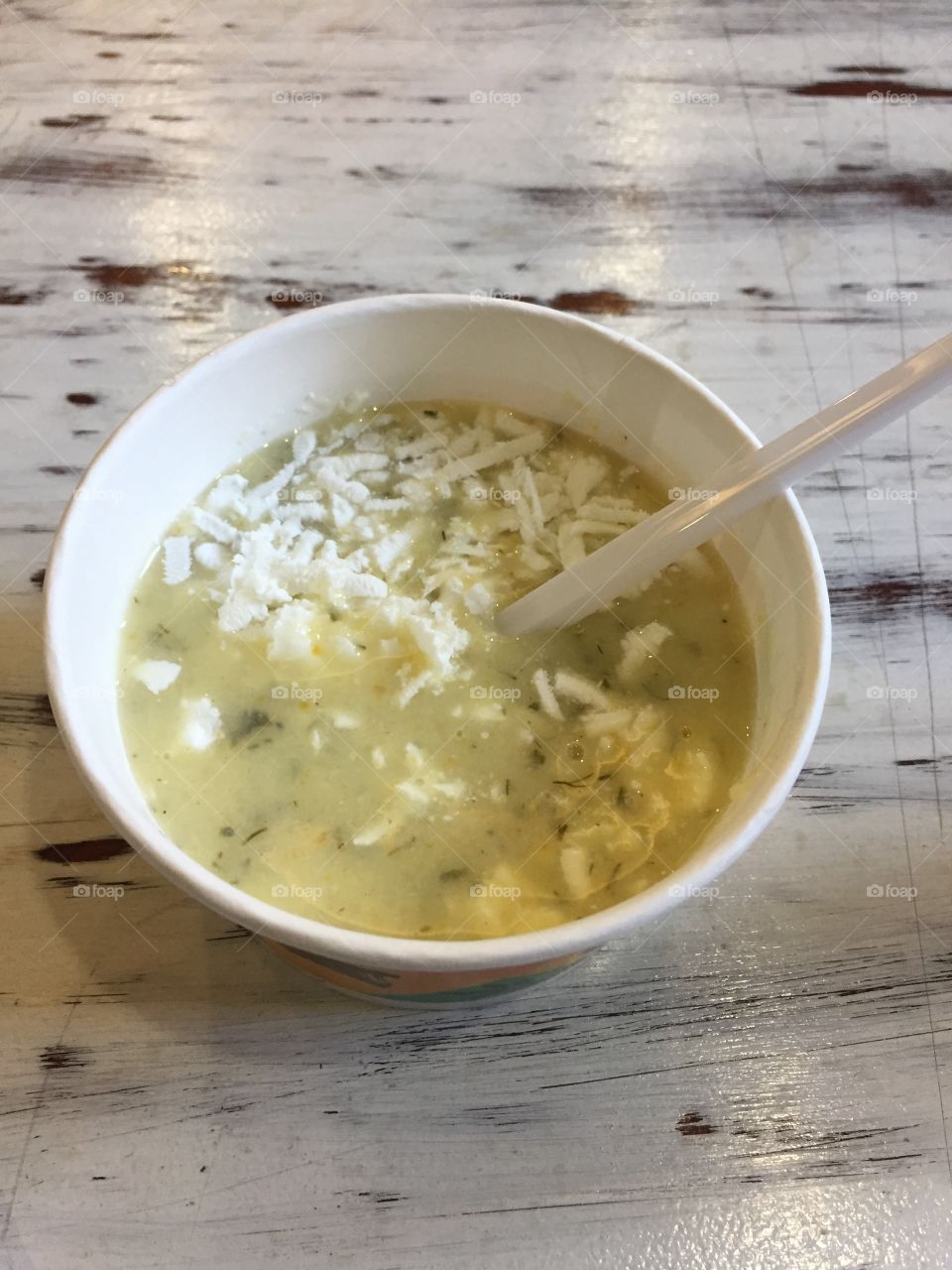 Delicious Rise cream soup with chese