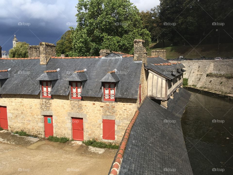 Dark clouds over the house 