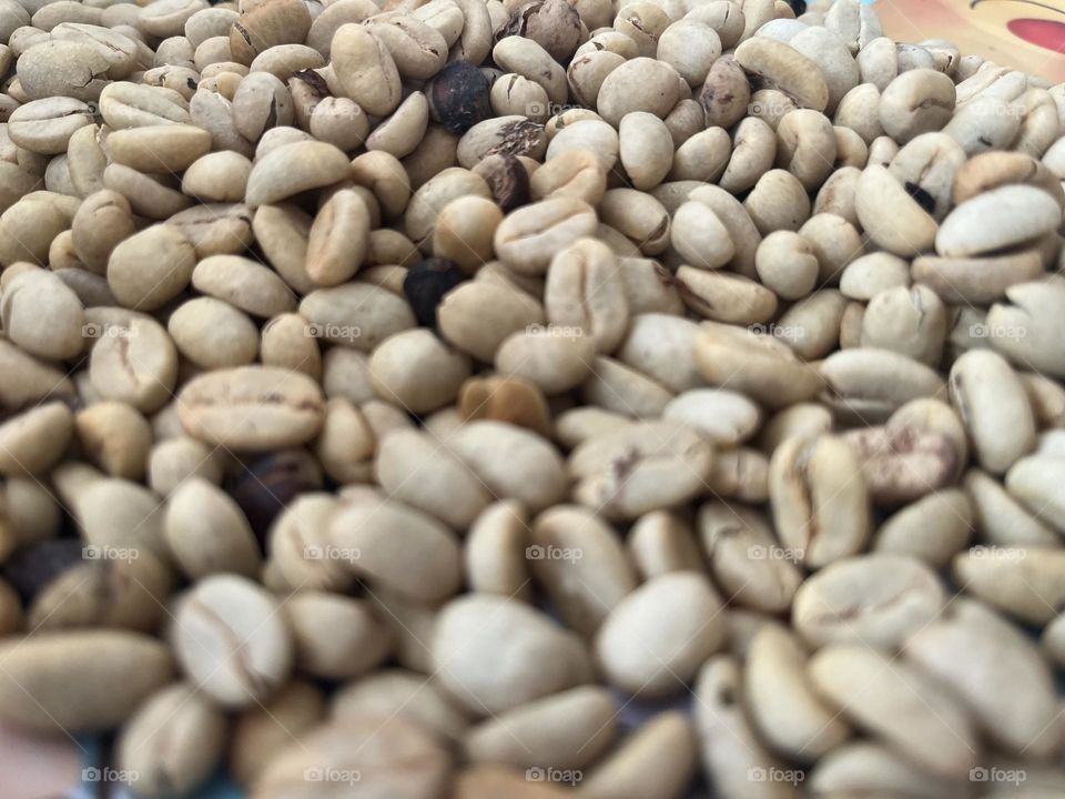 Some coffee beans