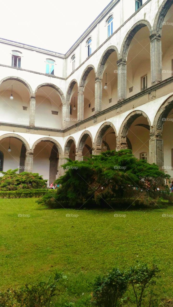 The cloister of Porta di Massa building of the University of Naples "Federico II"