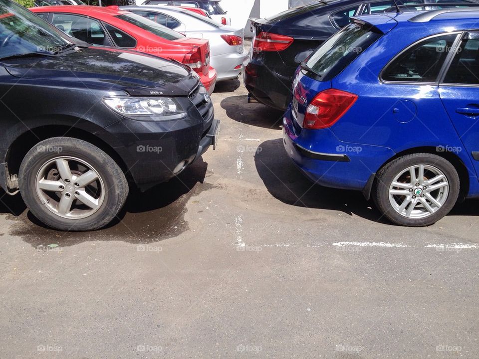 Overcrowded car parking