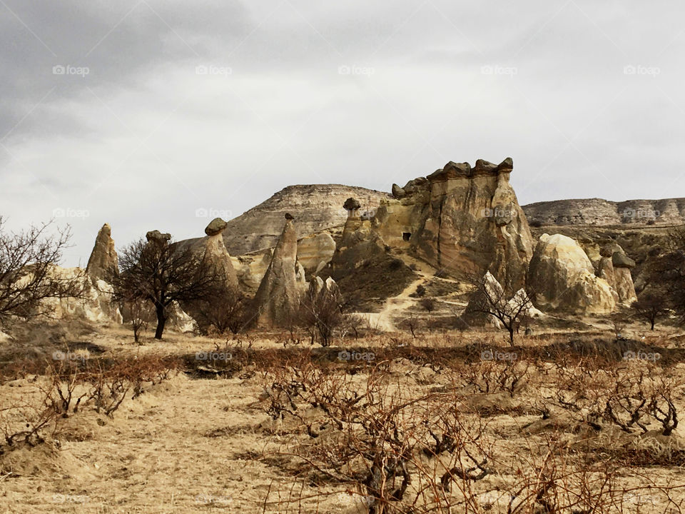 Mountains in Cappadocia