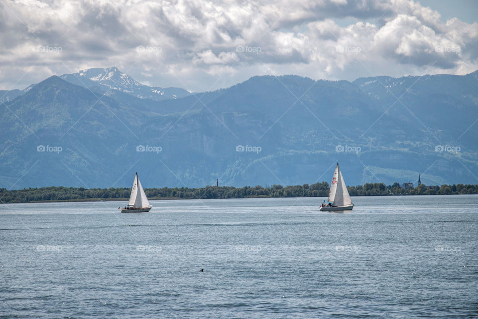 Sailboats on Bodensee 