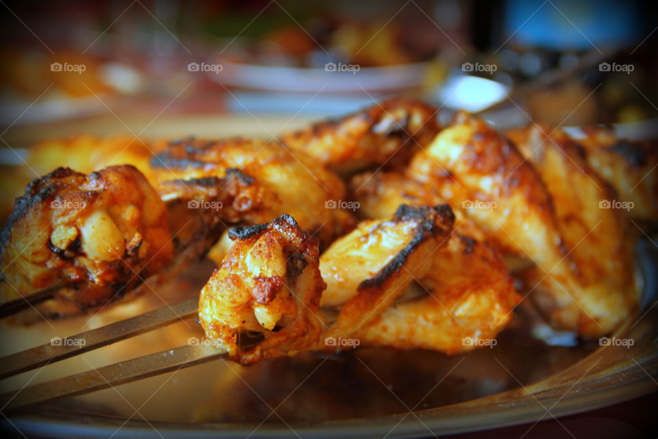 Yummy spiced chicken's wings  